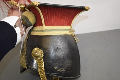 Lot 789 - A VICTORIAN OTHER RANK'S LANCE CAP TO THE 12TH (PRINCE OF WALES) LANCERS