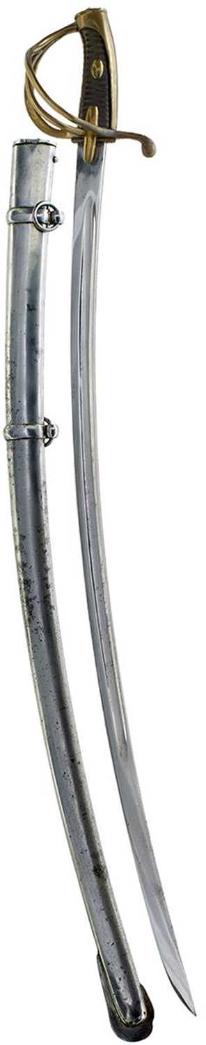 Lot 700 - A REPRODUCTION FRENCH ANXI STYLE LIGHT CAVALRY TROOPER'S SABRE