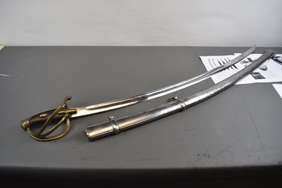 Lot 700 - A REPRODUCTION FRENCH ANXI STYLE LIGHT CAVALRY TROOPER'S SABRE