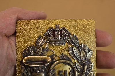 Lot 711 - A 51ST REGIMENT OF FOOT (2ND YORKSHIRE WEST RIDING) OFFICER'S SHOULDER BELT PLATE