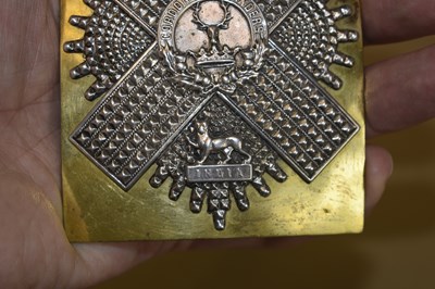 Lot 716 - A GORDON HIGHLANDERS OFFICER'S SHOULDER BELT PLATE
