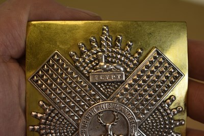 Lot 716 - A GORDON HIGHLANDERS OFFICER'S SHOULDER BELT PLATE