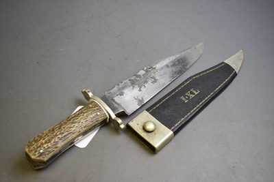 Lot 915 - A LARGE SIZED WOSTENHOLM IXL BOWIE KNIFE