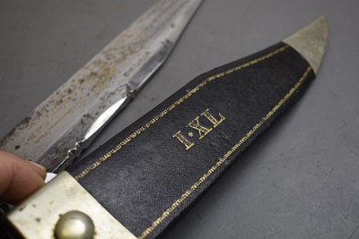 Lot 915 - A LARGE SIZED WOSTENHOLM IXL BOWIE KNIFE