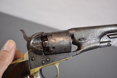 Lot 291 - A .36 CALIBRE SIX-SHOT PERCUSSION COLT 1861 NAVY REVOLVER AND SLIM JIM HOLSTER