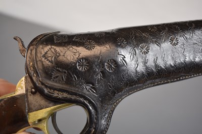 Lot 291 - A .36 CALIBRE SIX-SHOT PERCUSSION COLT 1861 NAVY REVOLVER AND SLIM JIM HOLSTER