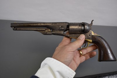 Lot 291 - A .36 CALIBRE SIX-SHOT PERCUSSION COLT 1861 NAVY REVOLVER AND SLIM JIM HOLSTER