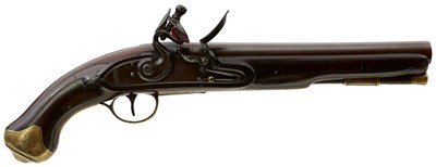 Lot 280 - A .650 CALIBRE SO CALLED NOTTINGHAM POLICE FLINTLOCK SERVICE PISTOL