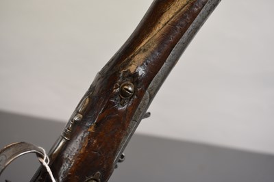 Lot 281 - A ENGLISH FLINTLOCK BLUNDERBUSS OR DECK PISTOL IN THE FRENCH MANNER