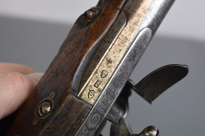 Lot 281 - A ENGLISH FLINTLOCK BLUNDERBUSS OR DECK PISTOL IN THE FRENCH MANNER