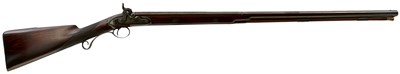 Lot 199 - A 14-BORE PERCUSSION SPORTING GUN BY MANTON OF LONDON