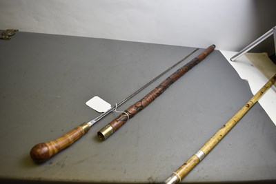 Lot 938 - A LATE 19TH CENTURY EAST ASIAN SWORD STICK