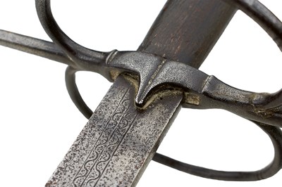 Lot 903 - A LATE 16TH CENTURY GERMAN TWO HANDED OR ZWEIHANDER SWORD