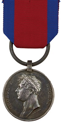 Lot 732 - WATERLOO MEDAL TO AN OFFICER OF 7TH HUSSARS