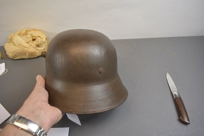 Lot 776 - AN IMPERIAL GERMAN MODEL 1916 SOUVENIR PAINTED HELMET