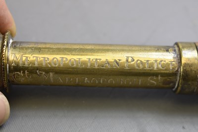 Lot 610 - A VICTORIAN BRASS TIPSTAFF