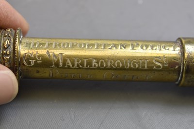 Lot 610 - A VICTORIAN BRASS TIPSTAFF