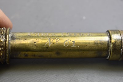 Lot 610 - A VICTORIAN BRASS TIPSTAFF