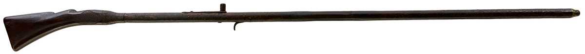 Lot 547 - A 25-BORE PERCUSSION WALKING STICK GUN