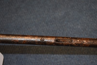 Lot 547 - A 25-BORE PERCUSSION WALKING STICK GUN