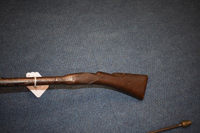 Lot 547 - A 25-BORE PERCUSSION WALKING STICK GUN