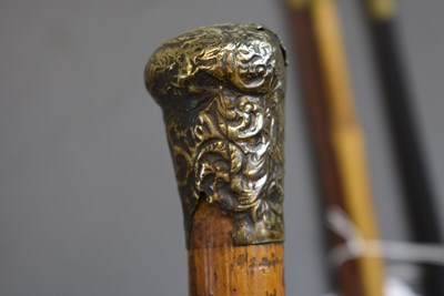 Lot 740 - THREE SWAGGER STICKS TO THE SOUTH WALES BORDERERS